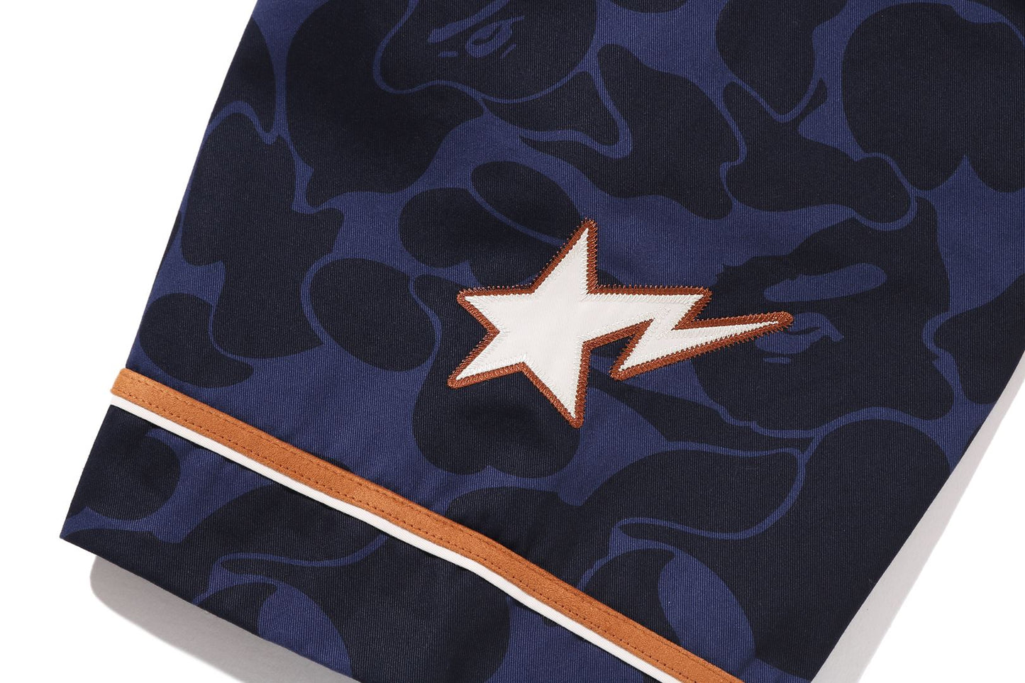BAPE SOLID CAMO MULTI LOGO BASEBALL SS SHIRT