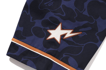 BAPE SOLID CAMO MULTI LOGO BASEBALL SS SHIRT