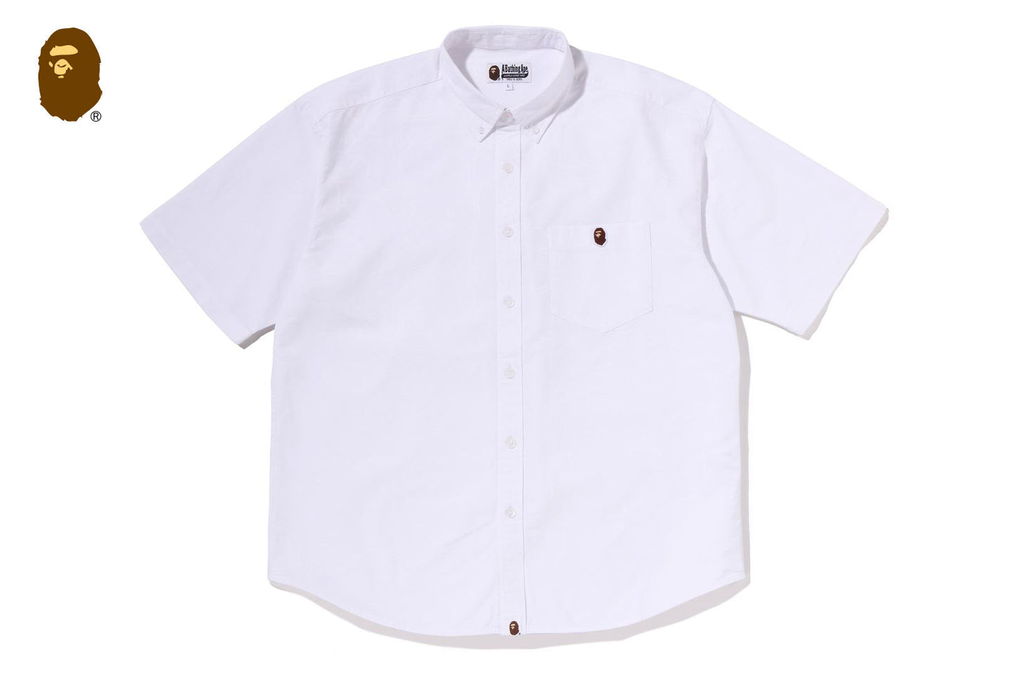 BAPE ONE POINT LINE CAMO JACQUARD OXFORD 短袖襯衫
