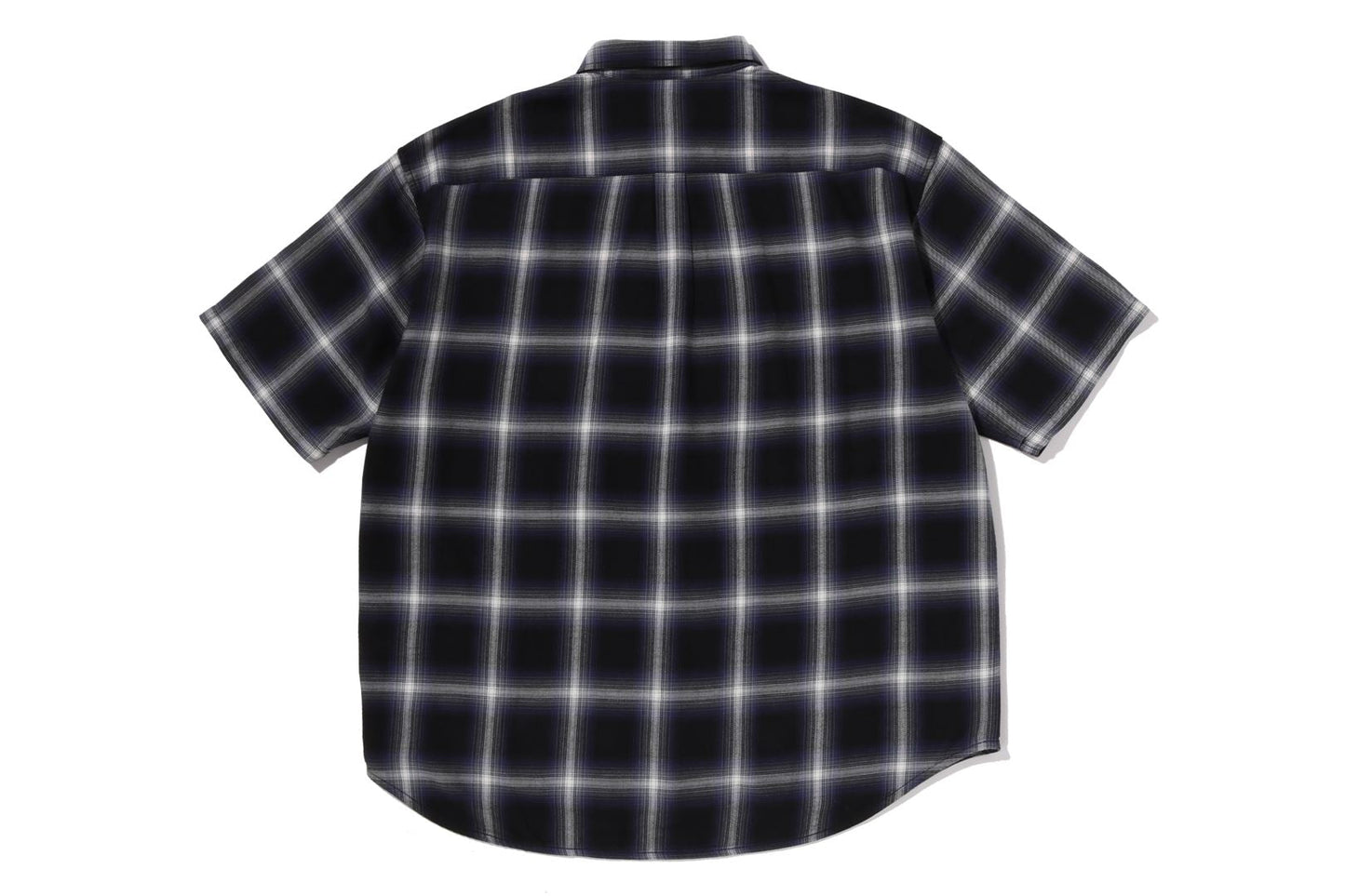 BAPE ONE POINT OMBRE CHECK LIGHT FLANNEL SS SHIRT
