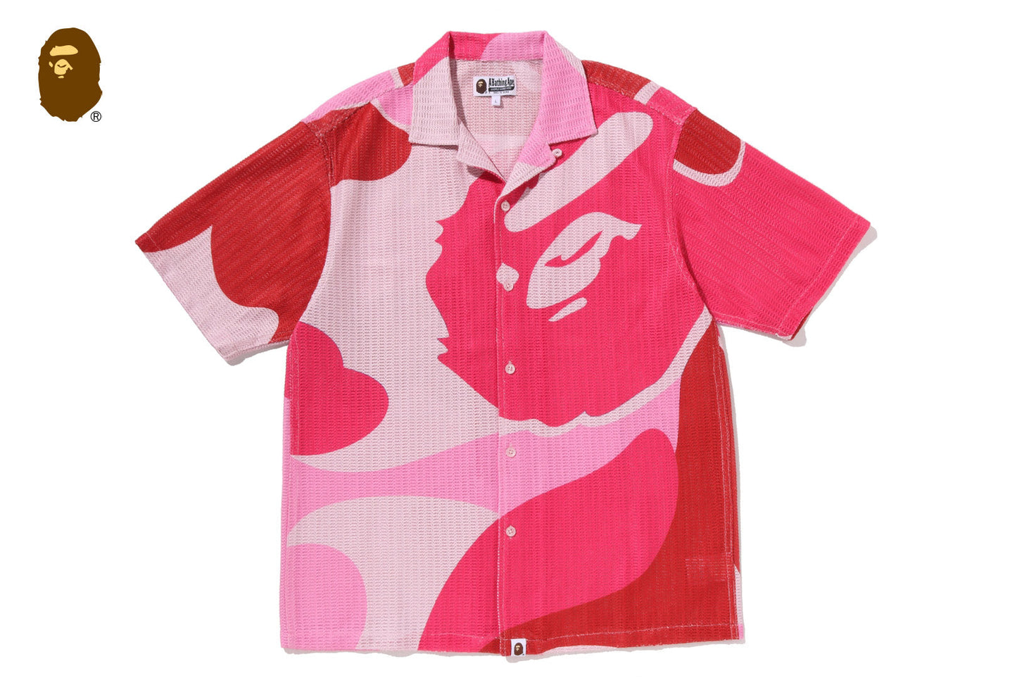 BAPE MEGA ABC CAMO MESH SHIRT