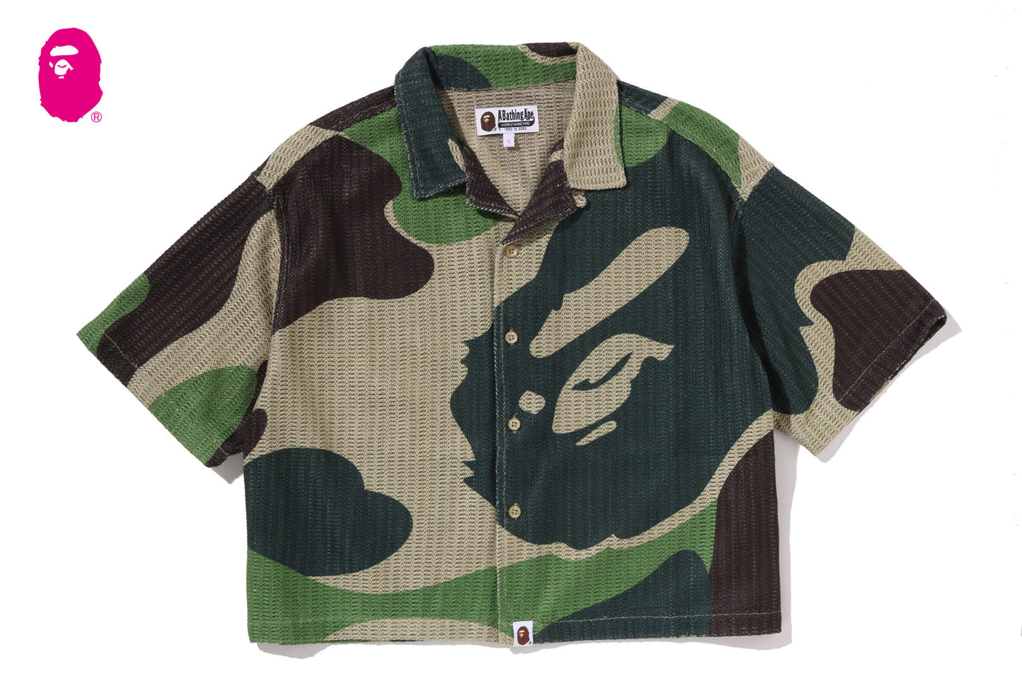 BAPE MEGA ABC CAMO 開襟襯衫