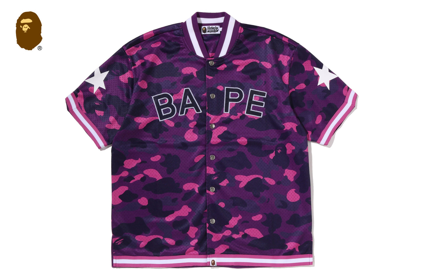 BAPE COLOR CAMO 網眼暖身鬆身襯衫