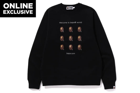 BAPE.COM 圓領運動衫