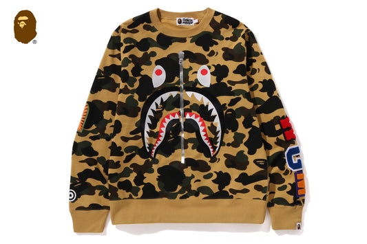 BAPE 1ST CAMO SHARK CREWNECK