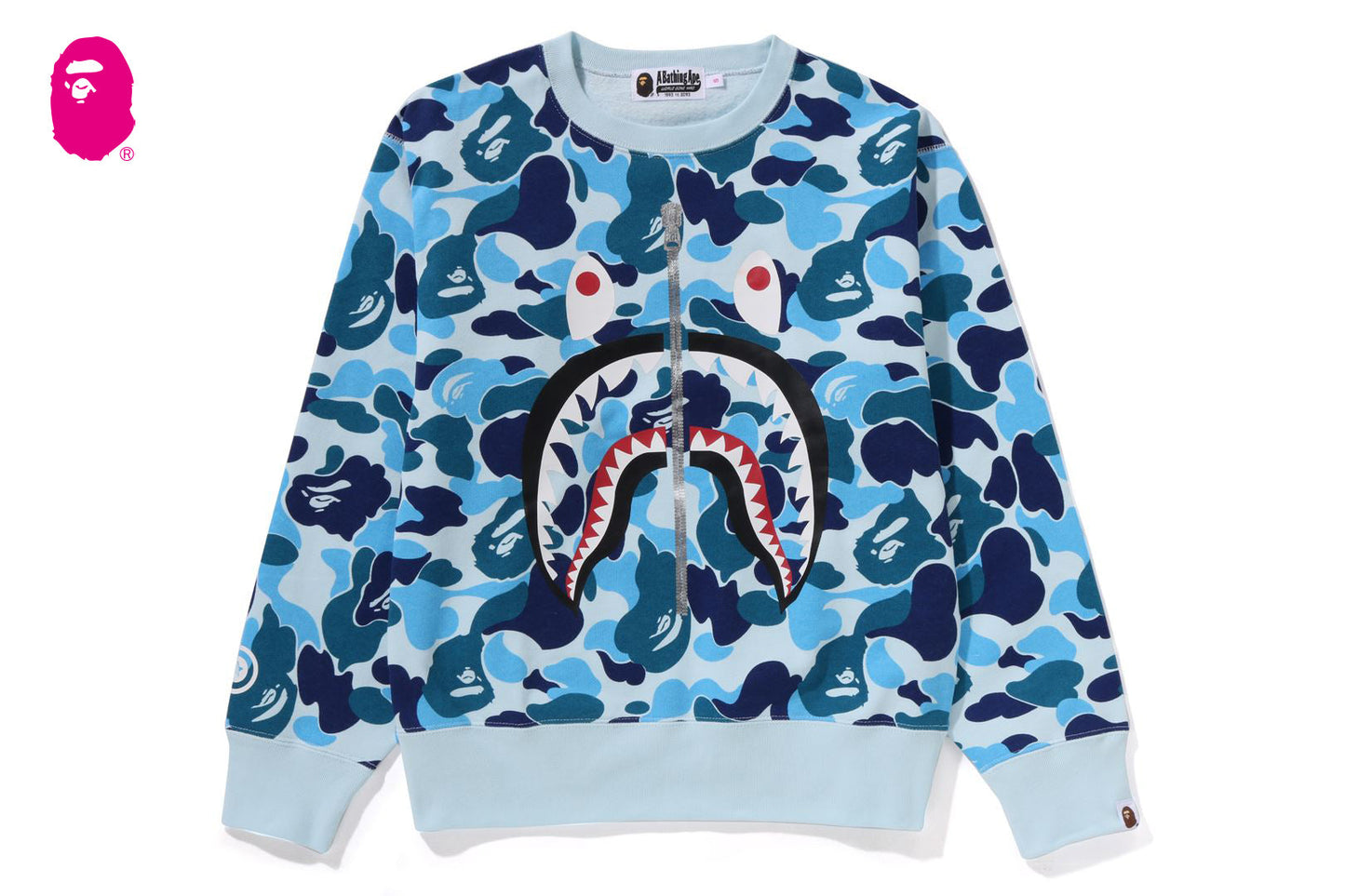 BAPE ABC CAMO SHARK 圓領運動衫