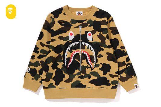 BAPE 1ST CAMO SHARK 圓領運動衫