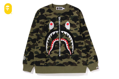 BAPE 1ST CAMO SHARK 圓領運動衫