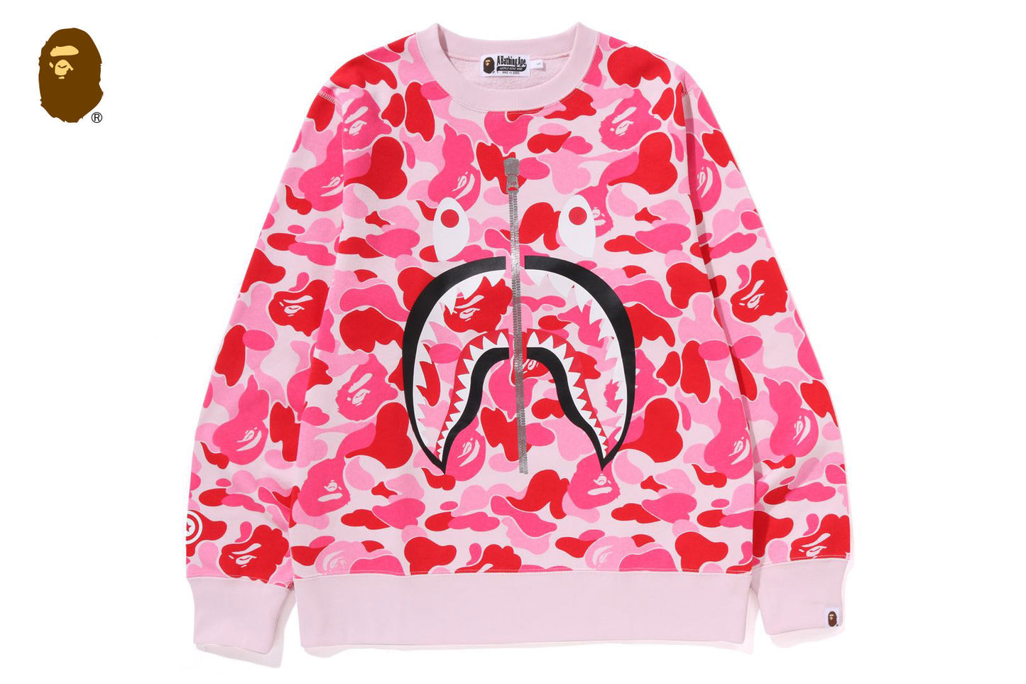 BAPE ABC CAMO SHARK 圓領衛衣