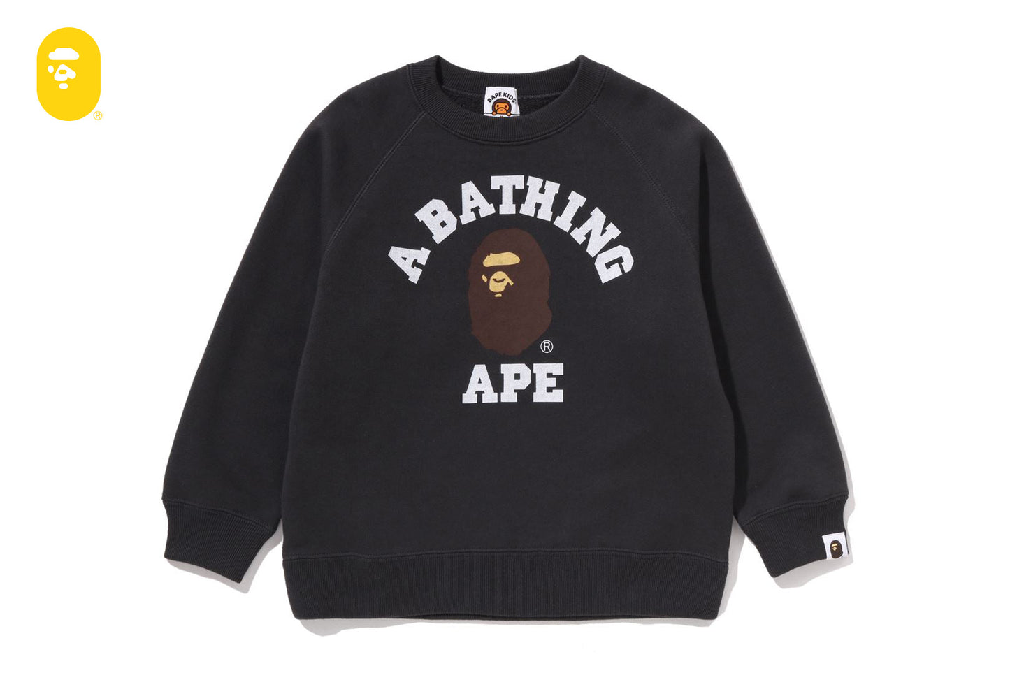 BAPE 大學休閒版型圓領運動衫
