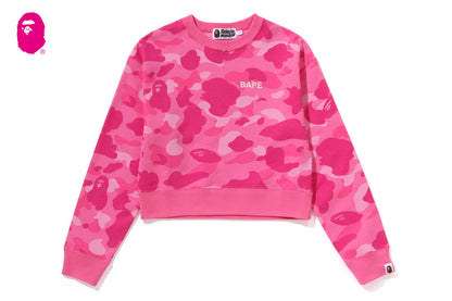 BAPE 彩色迷彩短版圓領運動衫
