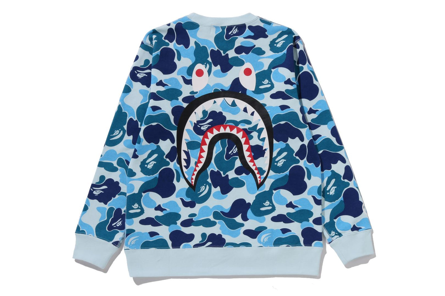 BAPE ABC CAMO SHARK CREWNECK SWEATSHIRT