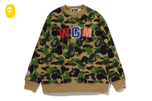 BAPE ABC CAMO SHARK CREWNECK SWEATSHIRT