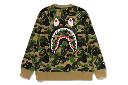 BAPE ABC CAMO SHARK CREWNECK SWEATSHIRT