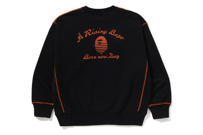 BAPE A RISING BAPE 寬鬆版圓領衛衣