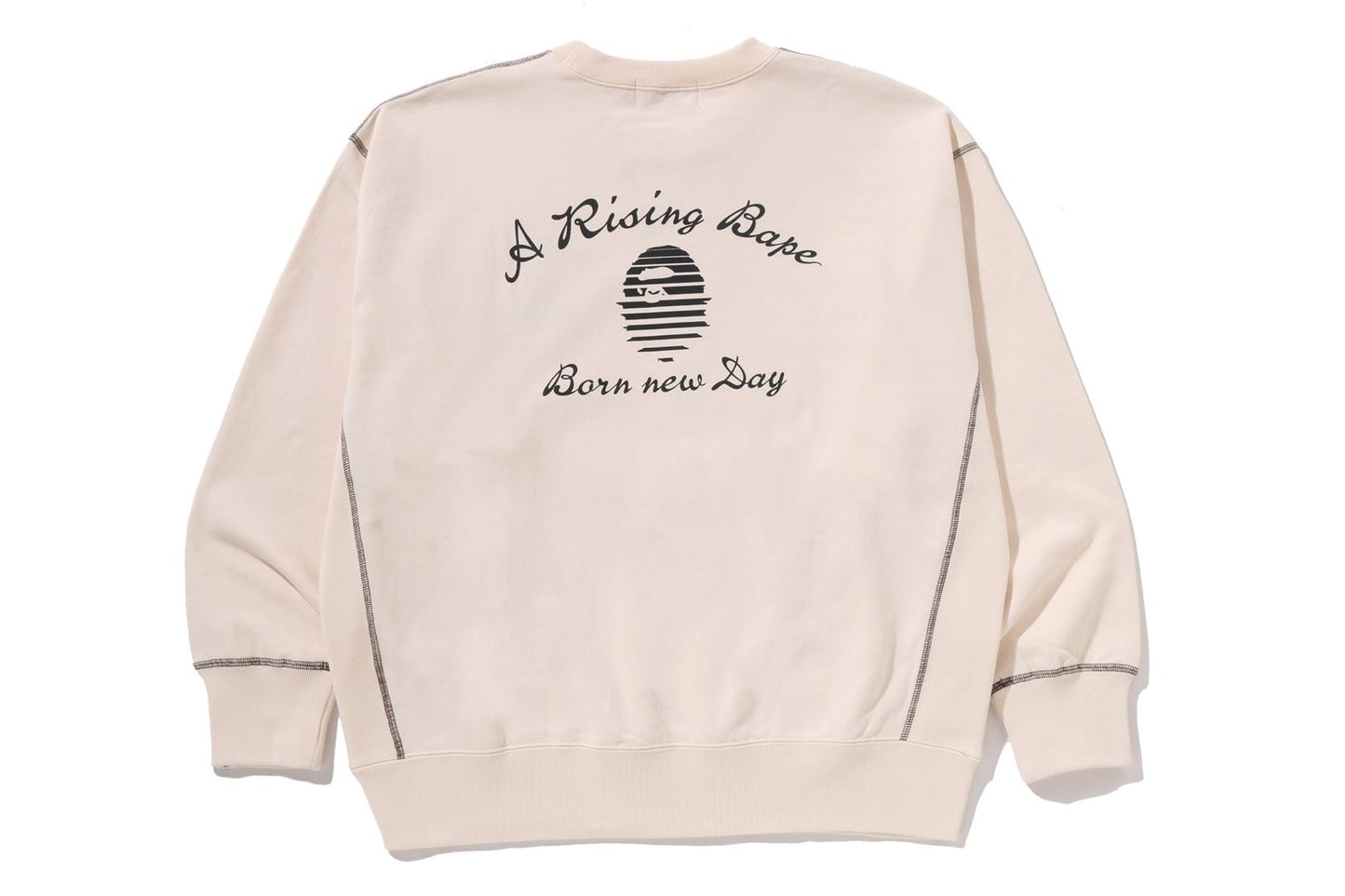 BAPE A RISING BAPE 寬鬆版圓領衛衣
