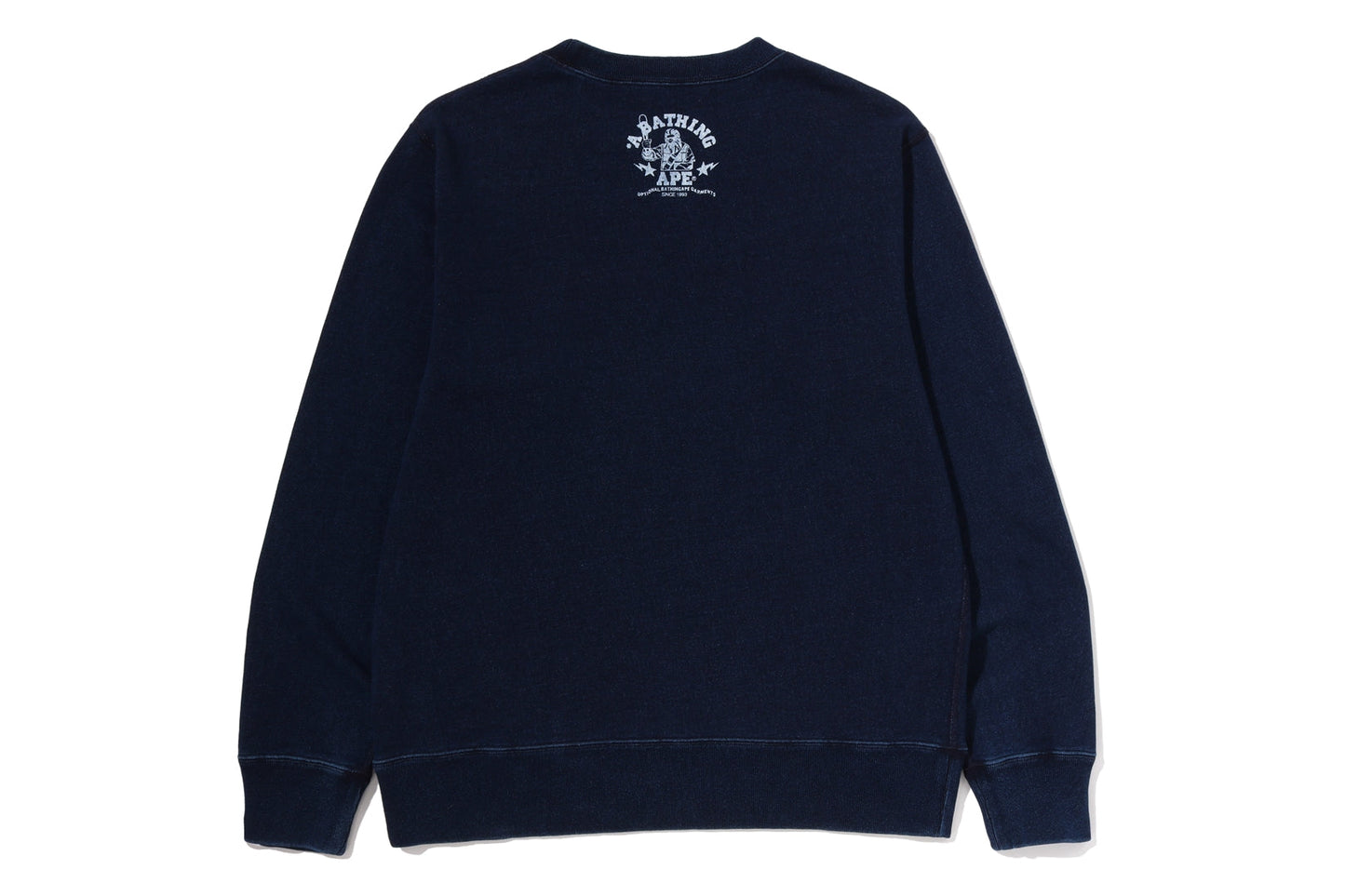 BAPE 大學藍色圓領運動衫