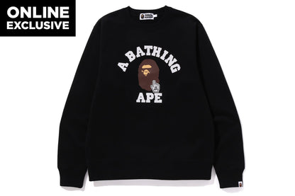 BAPE GO APE POINTER COLLEGE CREWNECK BAPEC