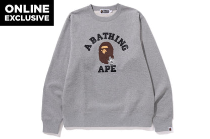 BAPE GO APE POINTER COLLEGE CREWNECK BAPEC