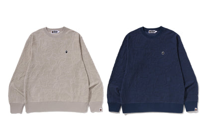 BAPE NEON CAMO JACQUARD SWEATSHIRTS
