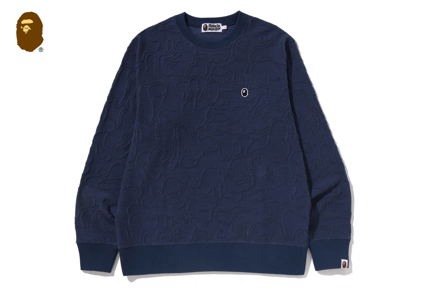 BAPE NEON CAMO JACQUARD SWEATSHIRTS