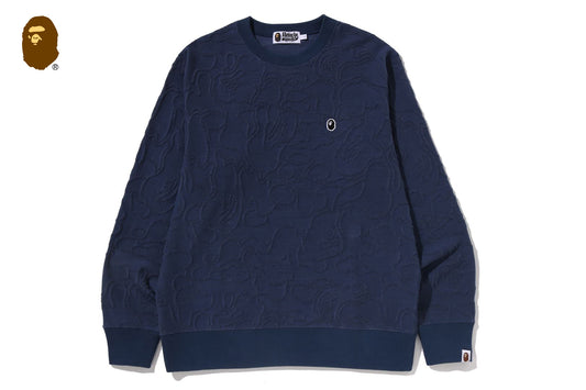 BAPE NEON CAMO JACQUARD SWEATSHIRTS