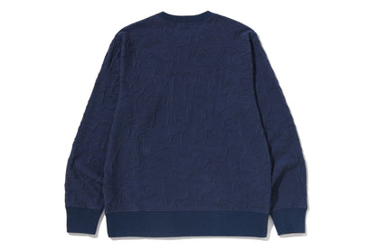 BAPE NEON CAMO JACQUARD SWEATSHIRTS