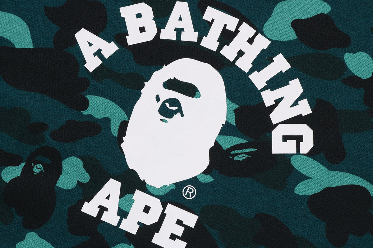 BAPE COLOR CAMO COLLEGE 圓領衛衣