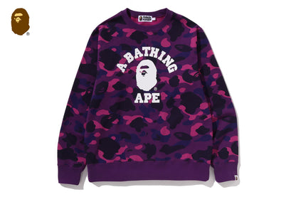 BAPE COLOR CAMO COLLEGE 圓領衛衣