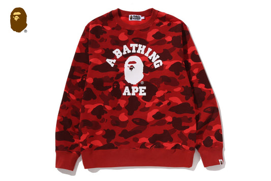 BAPE COLOR CAMO COLLEGE 圓領衛衣