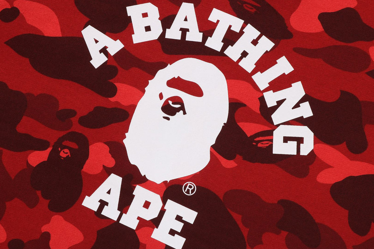 BAPE COLOR CAMO COLLEGE 圓領衛衣
