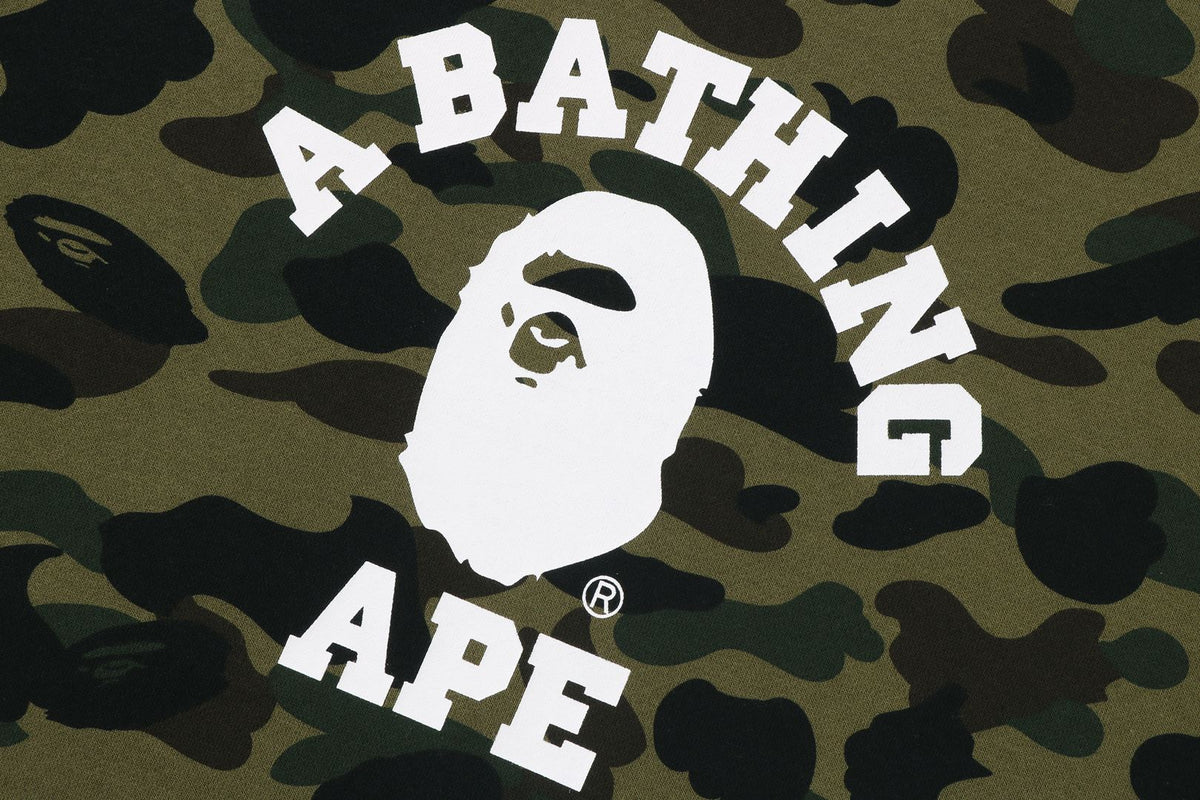 BAPE 1ST CAMO COLLEGE 圓領衛衣