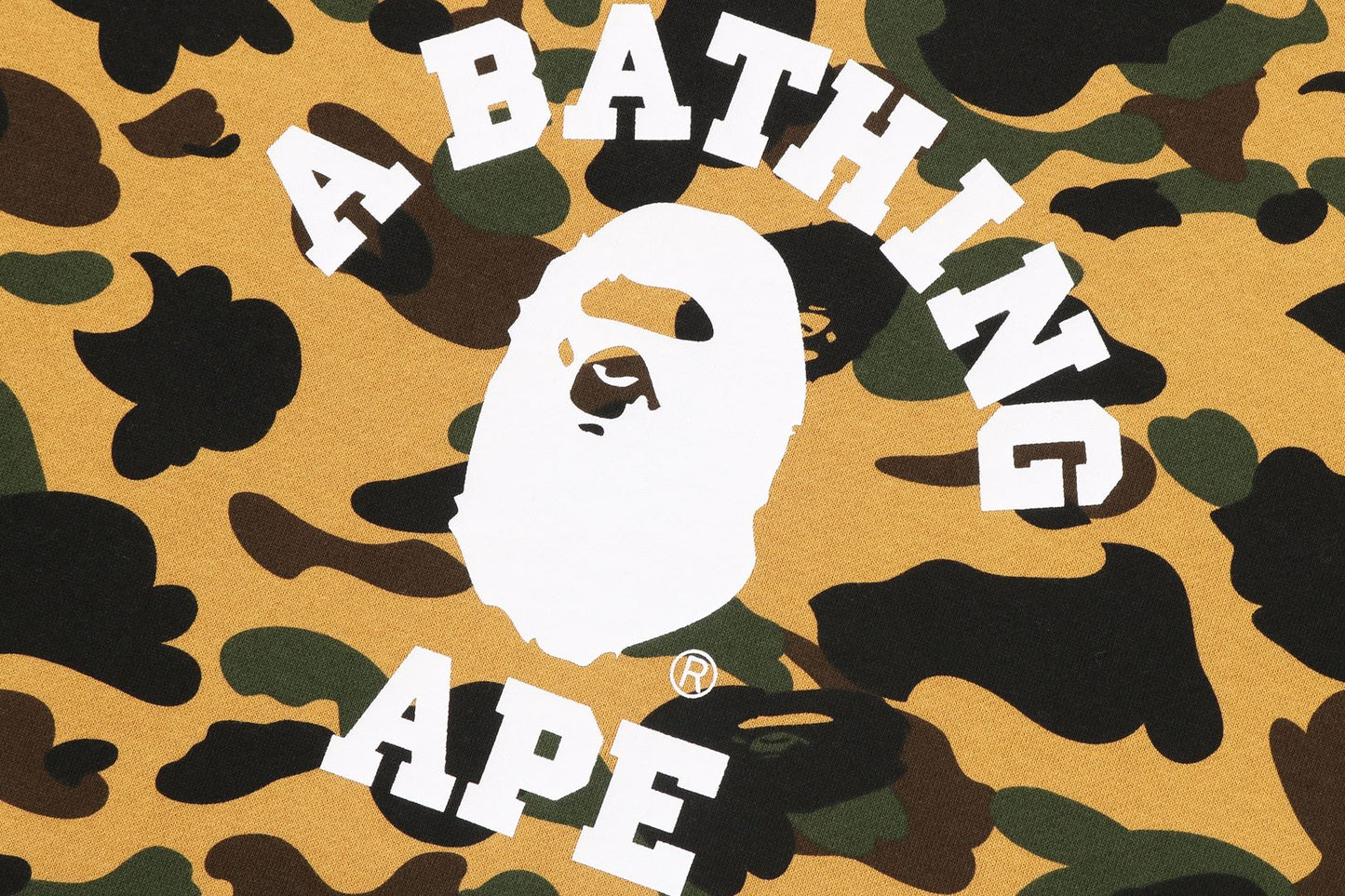 BAPE 1ST CAMO 大學風圓領運動衫