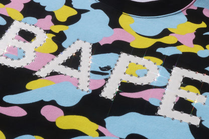 BAPE NEW MULTI CAMO 水鑽常規版圓領衛衣