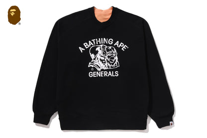 BAPE LOGO 可翻轉寬鬆版圓領運動衫