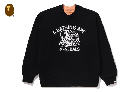 BAPE LOGO 可翻轉寬鬆版圓領運動衫