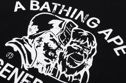 BAPE LOGO 可翻轉寬鬆版圓領運動衫