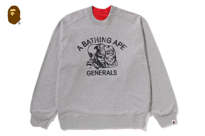 BAPE LOGO 可翻轉寬鬆版圓領運動衫