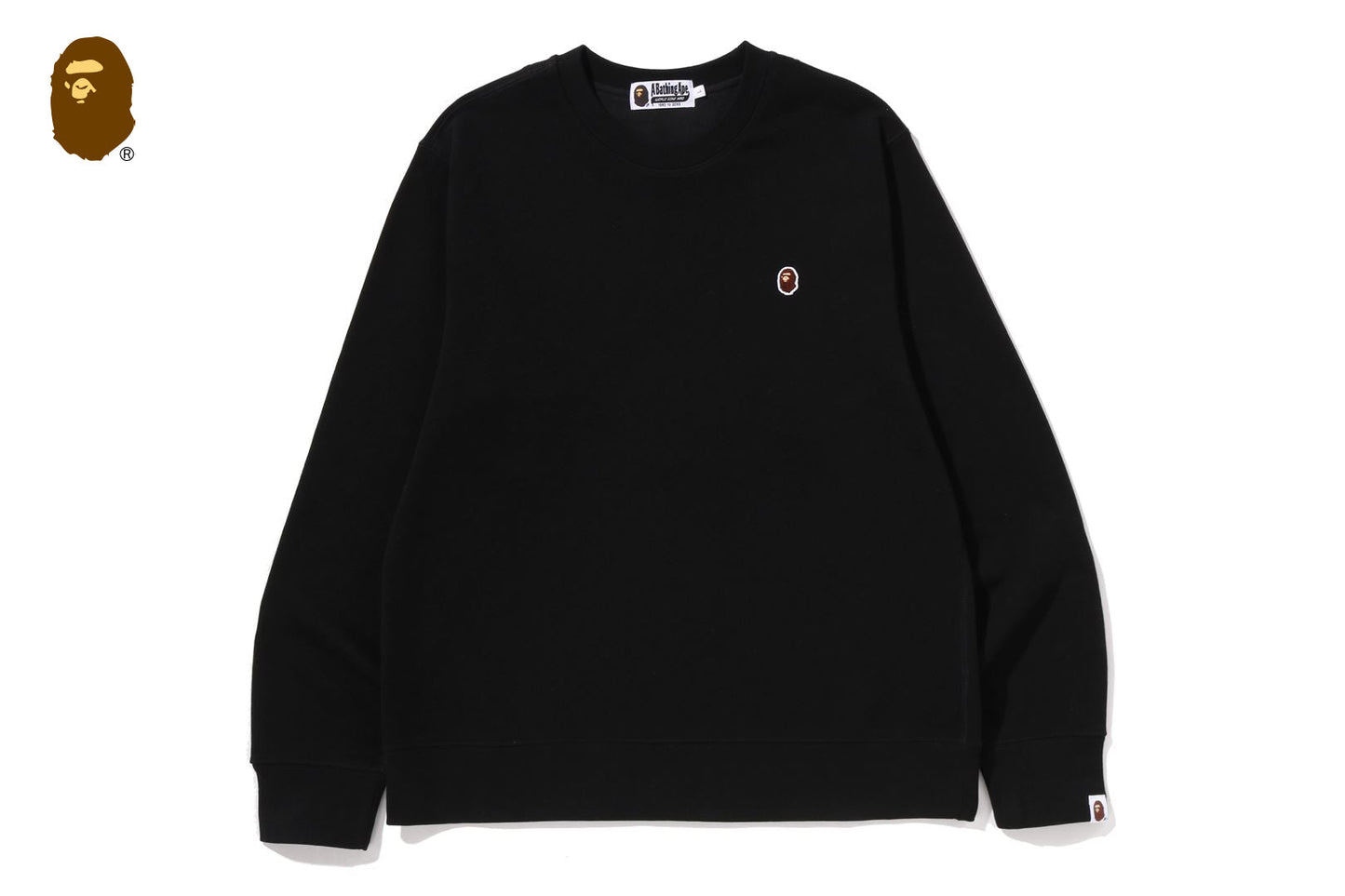 BAPE ONE POINT REGULAR FIT CREWNECK SWEATSHIRT