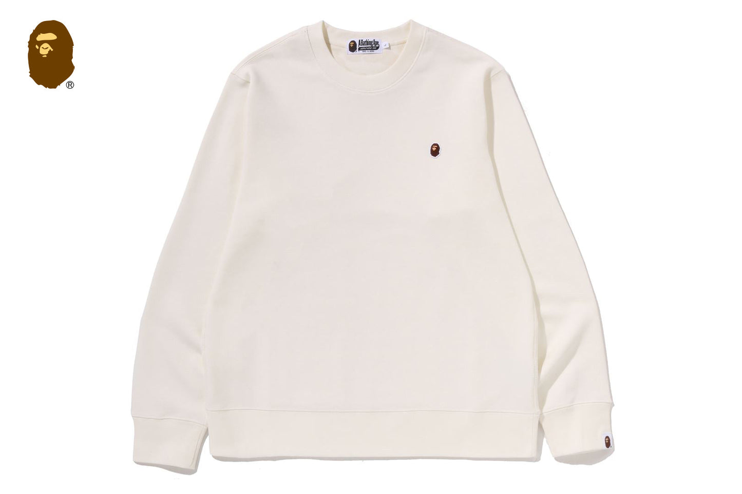 BAPE ONE POINT REGULAR FIT CREWNECK SWEATSHIRT