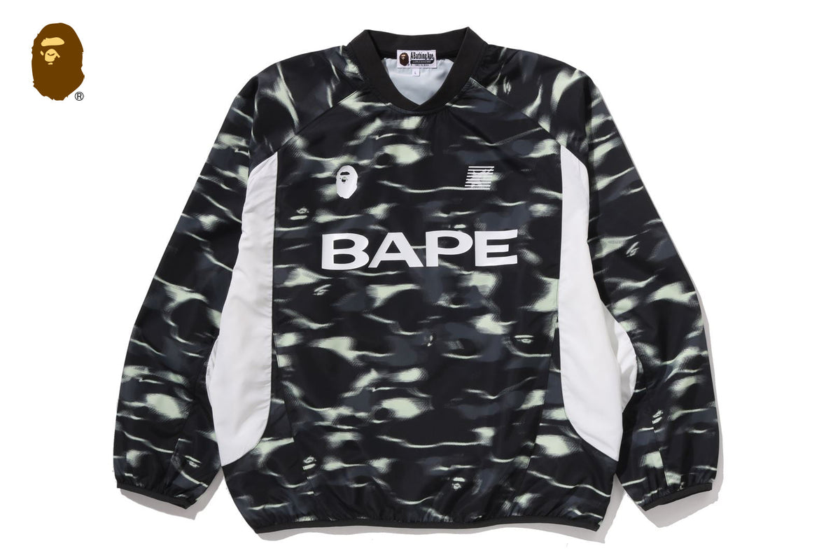 BAPE SCREEN CAMO 足球標誌寬鬆版圓領衛衣