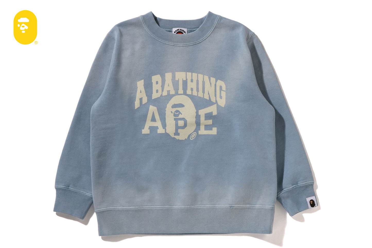 BAPE 洗水效果圓領運動衫