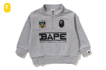 BAPE 刺繡補丁寬鬆版半拉鍊運動衫