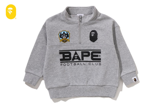 BAPE 刺繡補丁寬鬆版半拉鍊運動衫