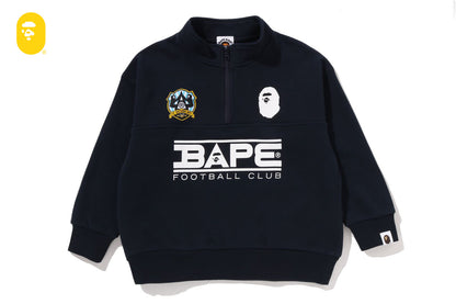 BAPE 刺繡補丁寬鬆版半拉鍊運動衫