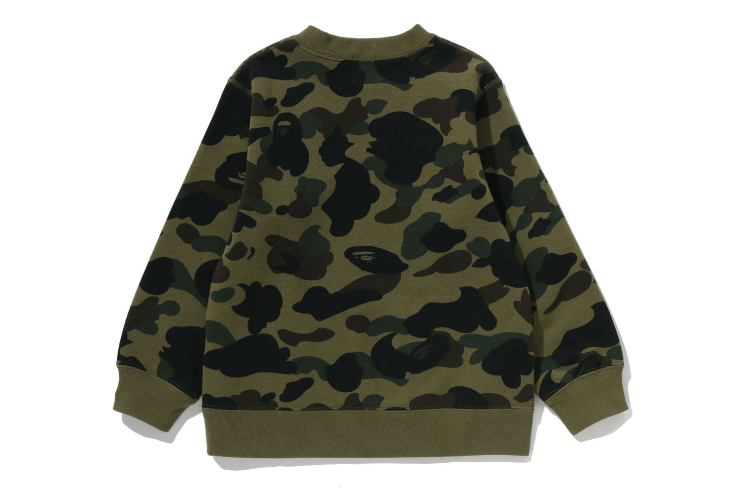 BAPE 1ST CAMO 大學風格圓領運動衫
