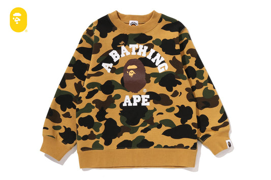 BAPE 1ST CAMO 大學風圓領運動衫
