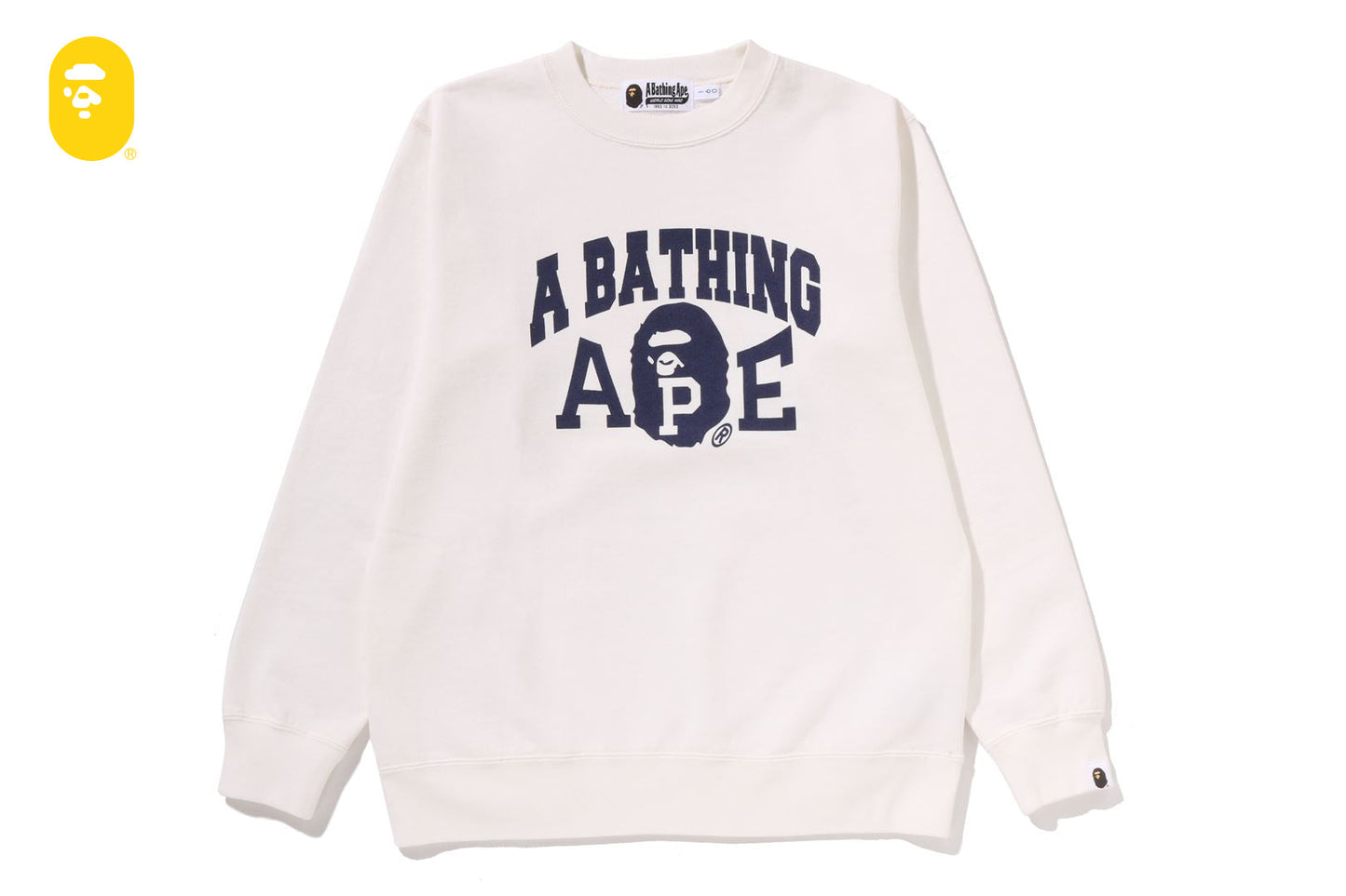 BAPE 洗水效果圓領運動衫