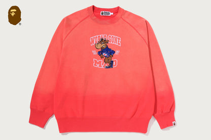 BAPE WGM BEAST COLLEGE 寬鬆版圓領運動衫