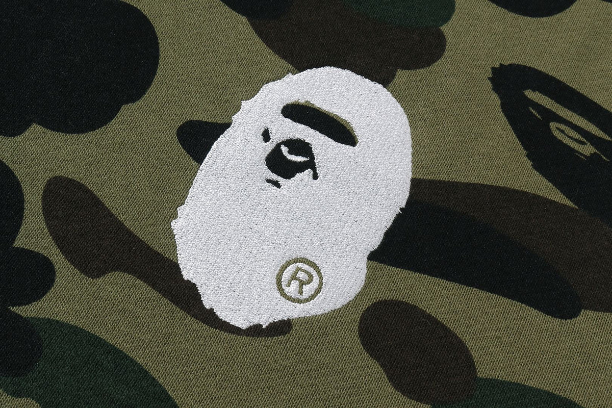 BAPE 1ST CAMO APE HEAD 大學T